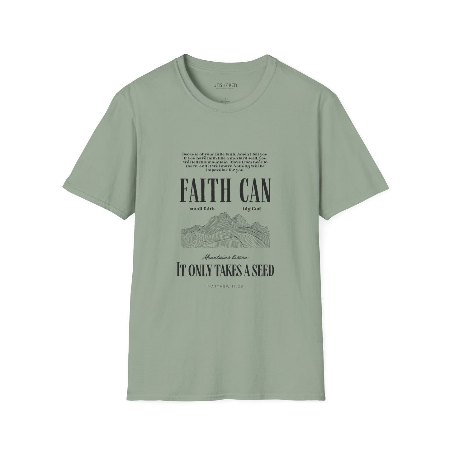 Men's Christian Graphic T-Shirt - Bold Faith Streetwear - Unshaken
