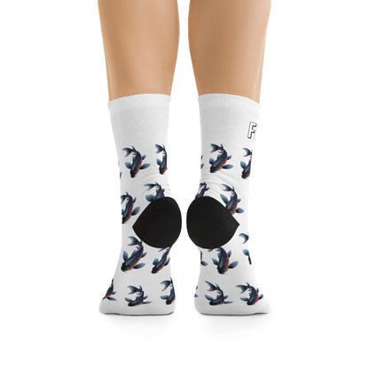 FOLLOW HIM Recycled Crew Socks