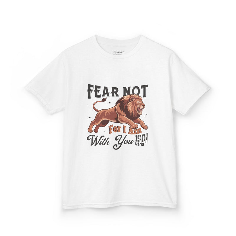 Kids Christian Graphic Tee - Youth Faith Apparel - Unshaken Little Lights
