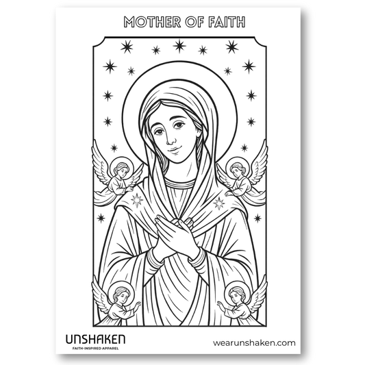 MOTHER OF FAITH Coloring Page